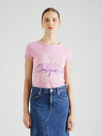 AÉROPOSTALE Shirt 'CALIFORNIA 1987' in Lila: voorkant