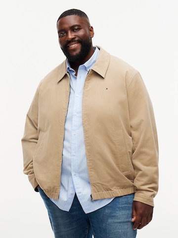 Tommy Hilfiger Big & Tall Tussenjas in Beige: voorkant