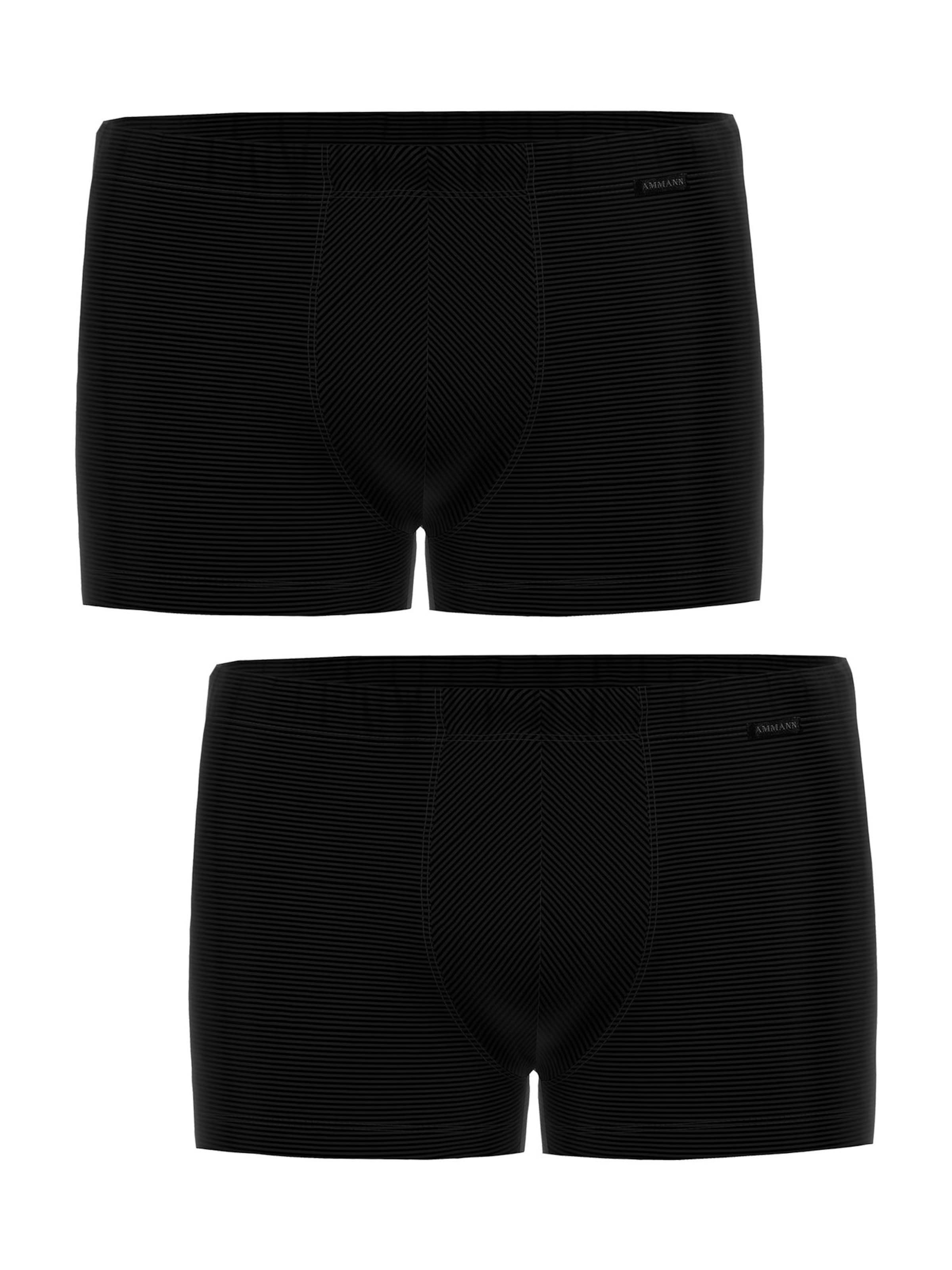 Boxers ' Cotton & More ' Ammann en noir : devant