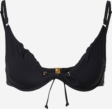 Boux Avenue T-shirt Bikini top 'IBIZA' in Black: front