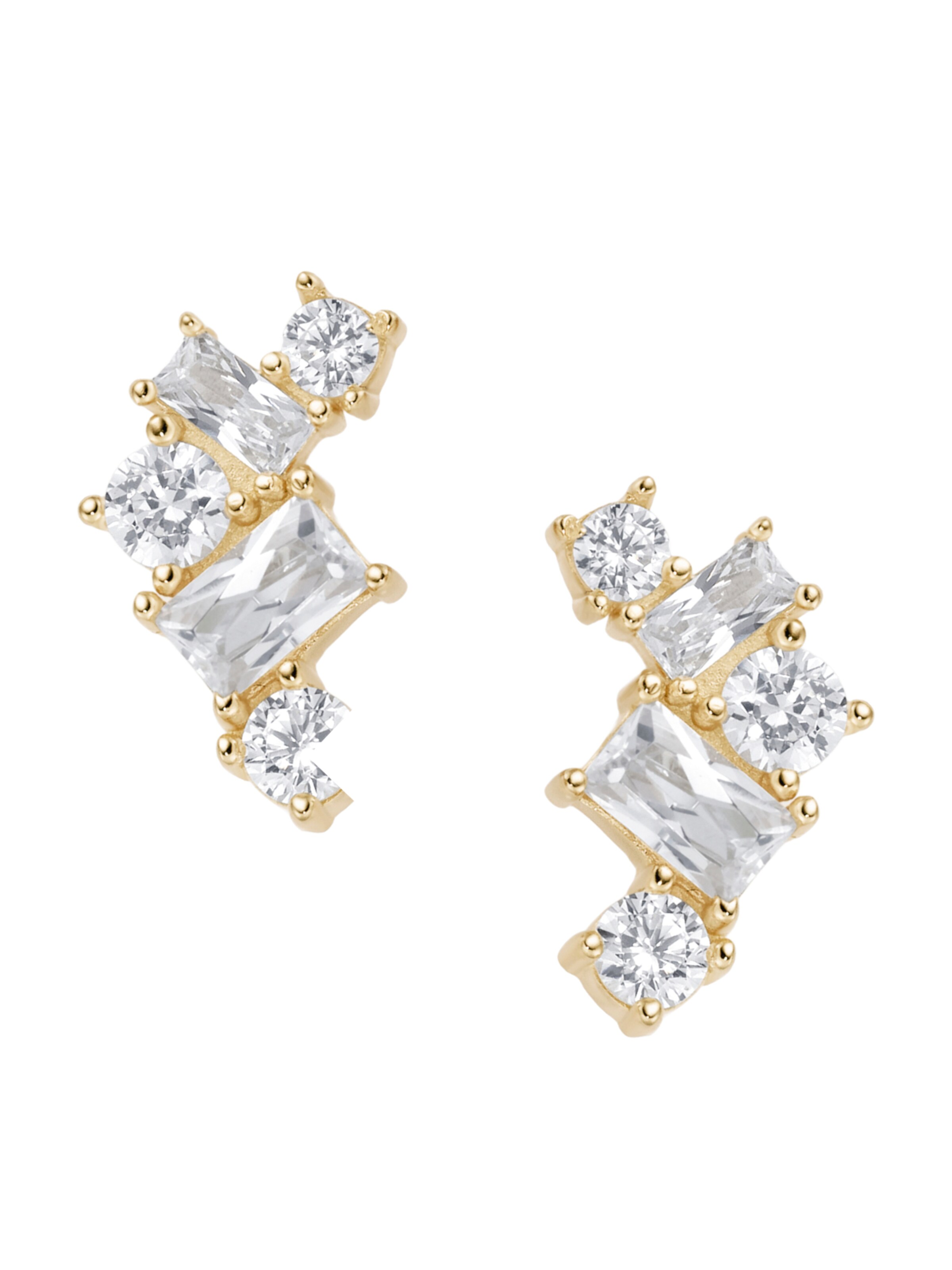 Orecchini in One Size Smart Jewel di colore oro / trasparente, Visualizzazione prodotti