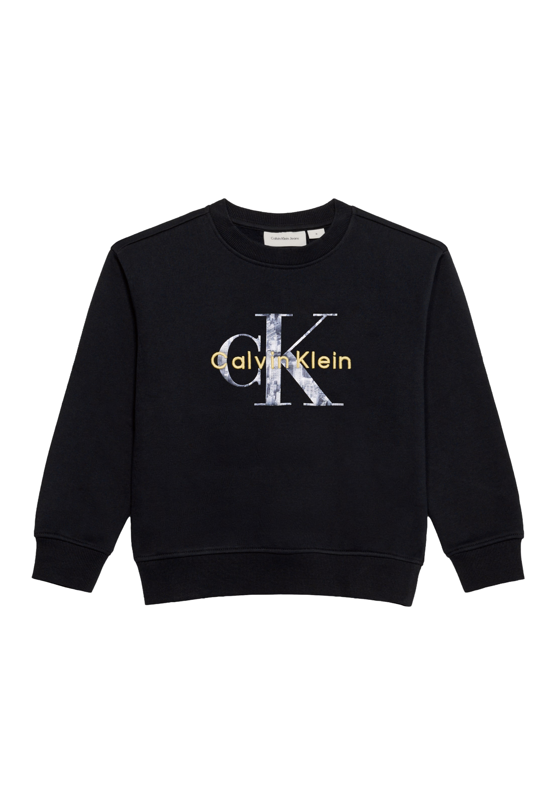 Felpa di Calvin Klein Jeans in nero: frontale