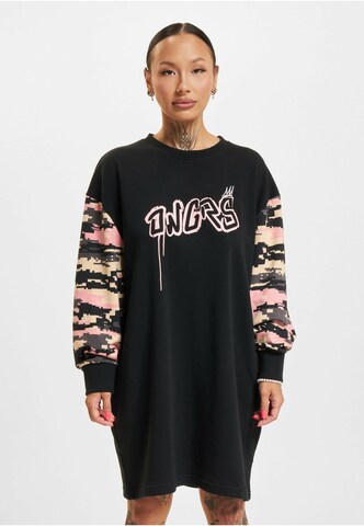 Dangerous DNGRS Dress 'Ecstatic' in Black: front