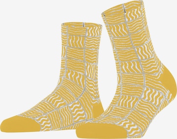 FALKE Socken 'Coast Tile' in Gelb: Vorderseite