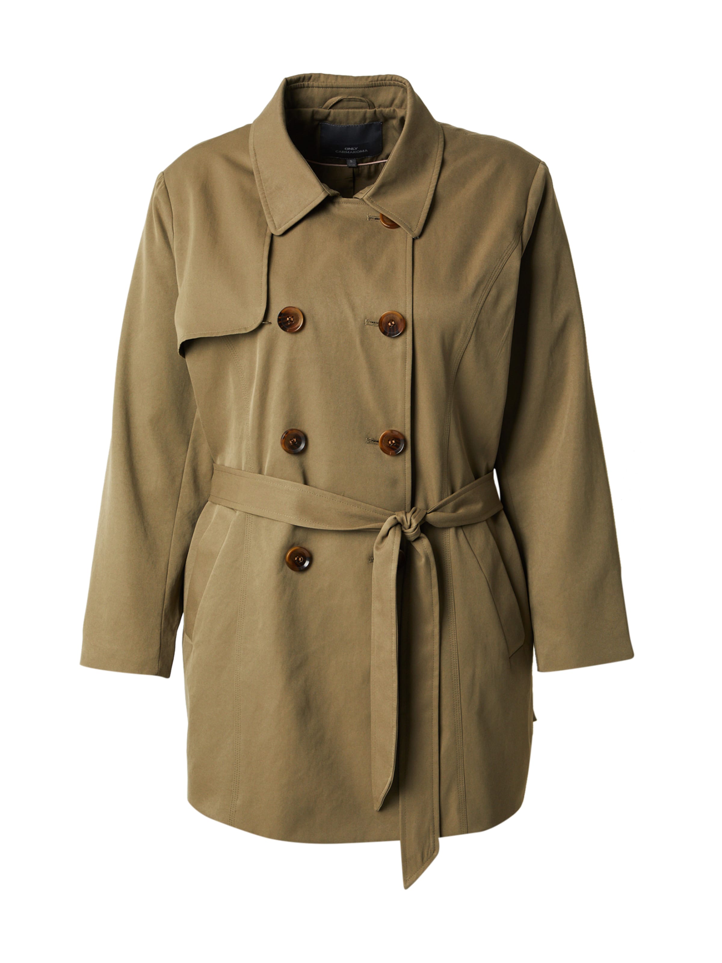 ONLY Carmakoma Between-Seasons Coat 'CARVALERIE' in Grey: front