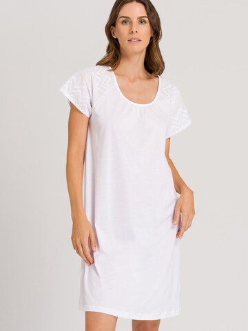 Hanro Nachthemd ' Vivien ' in Wit: voorkant