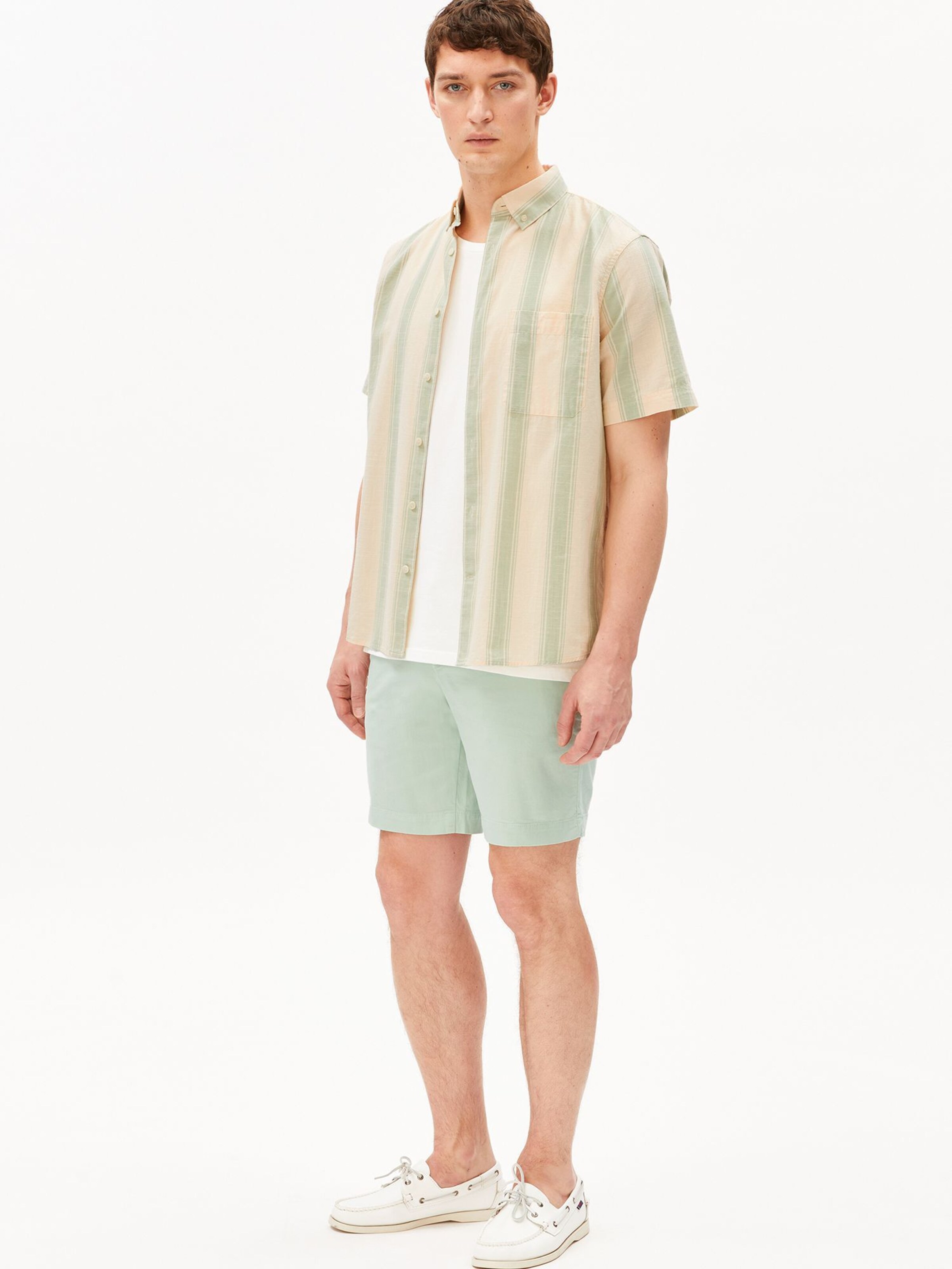 ARMEDANGELS Regular Trousers in Blue: front