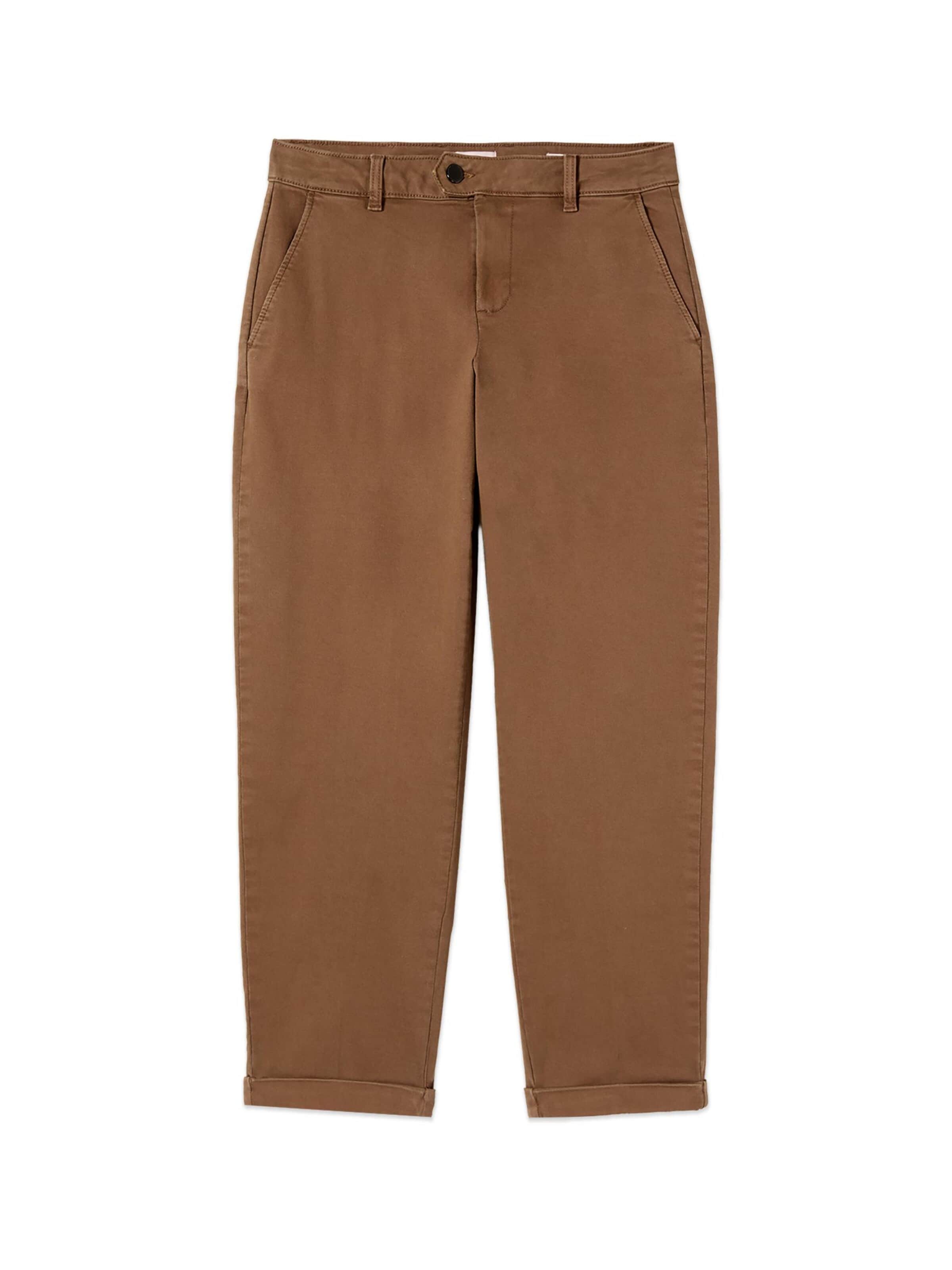 Pantaloni di oltre in marrone: frontale