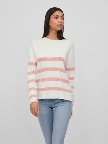 VILA Sweater in White: front