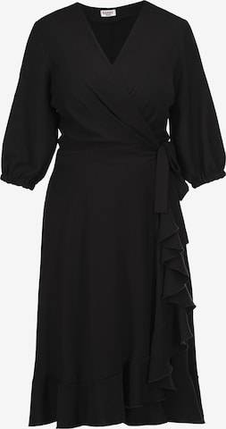 Robe de cocktail 'IRIS' Karko en noir : devant