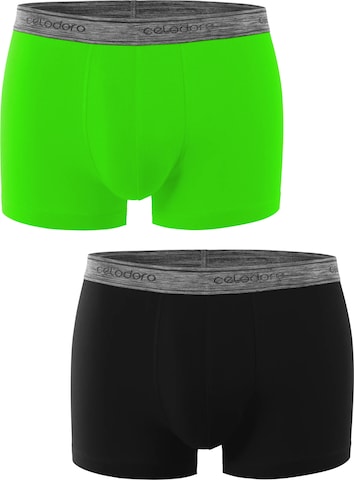 celodoro Boxershorts 'Elastix' in Grün: Vorderseite