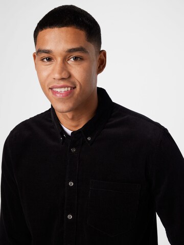 Hailys Men - Regular Fit Camisa 'Bruno' em preto