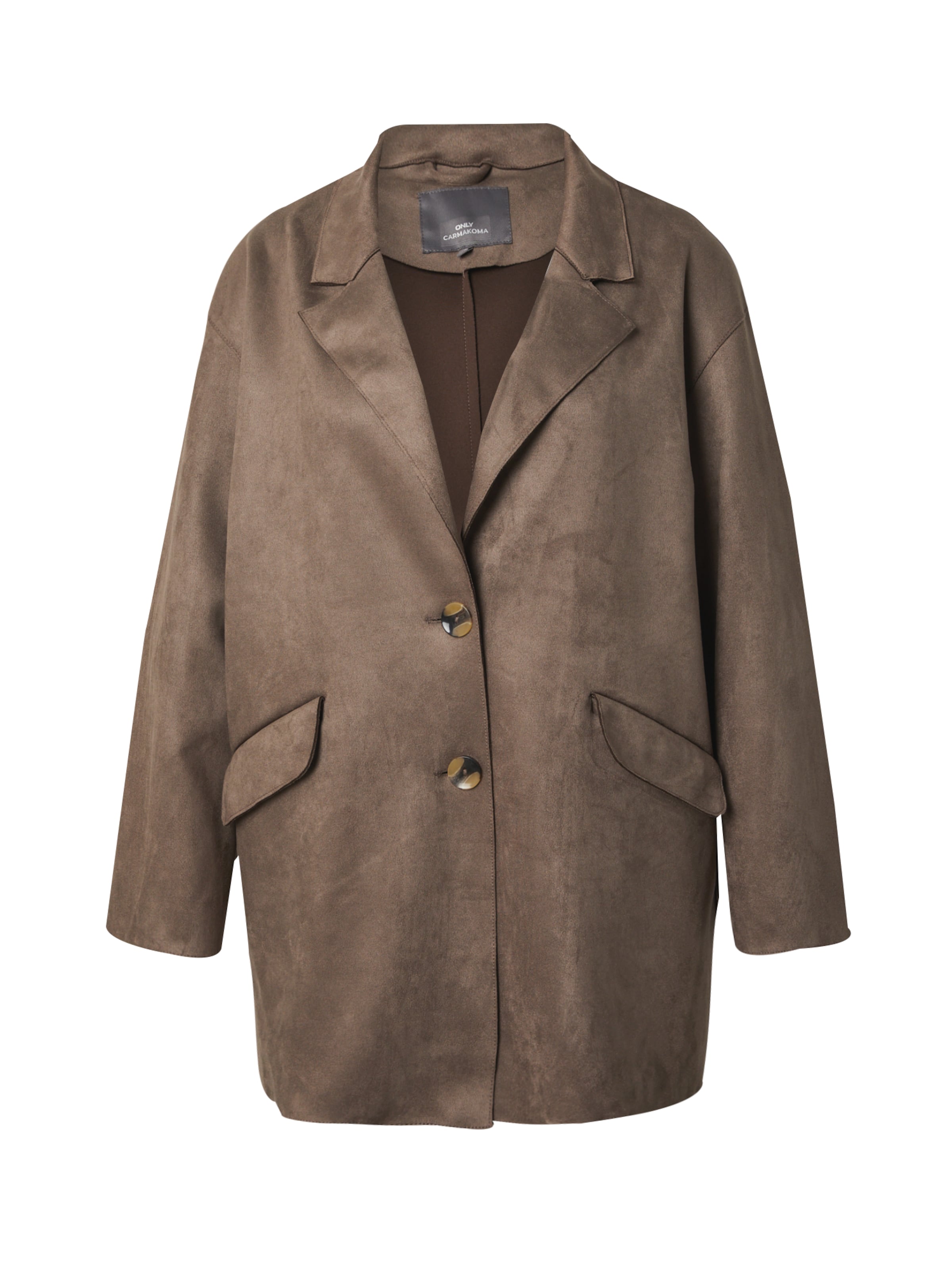 ONLY Carmakoma Between-Season Jacket 'CARJOLINE' in Brown: front