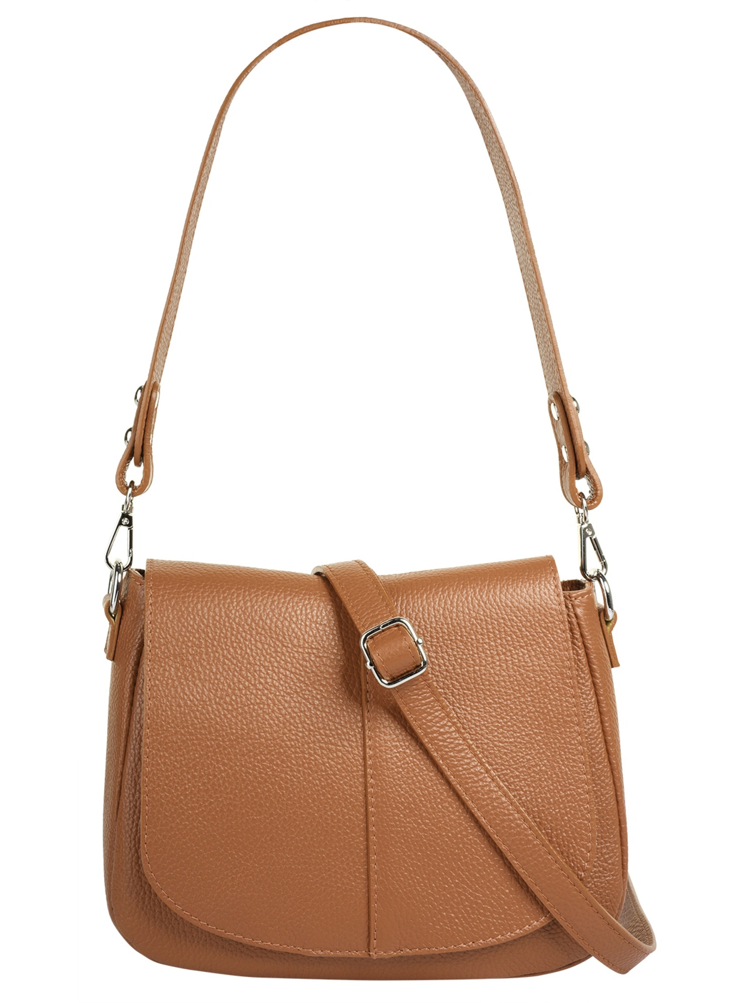 Cluty Crossbody Bag in Brown: front