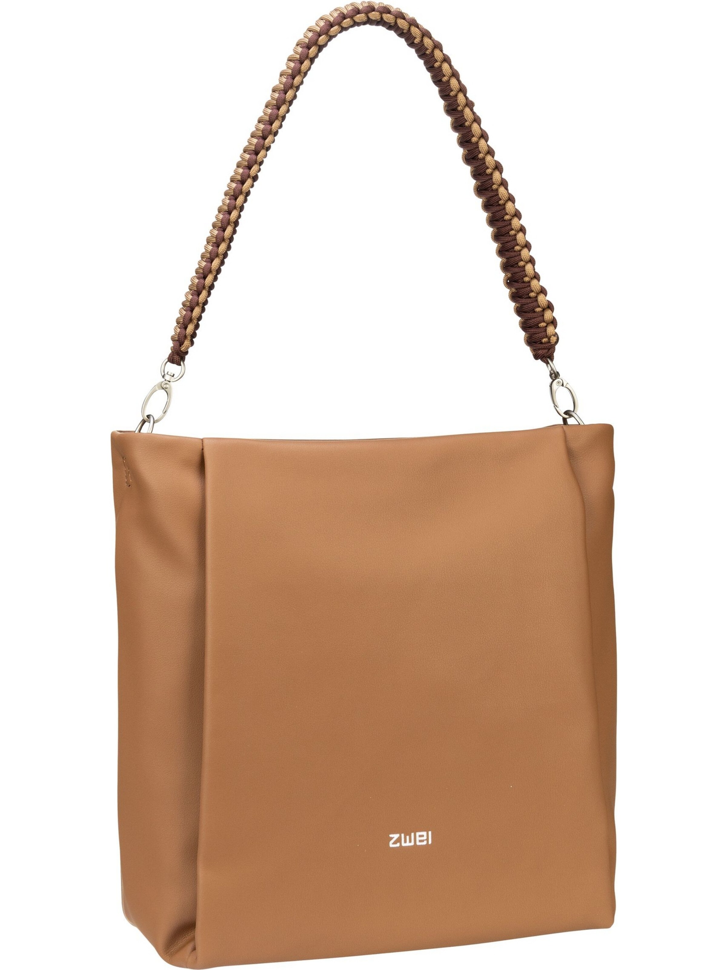 ZWEI Schoudertas 'Yuna' in Bruin: voorkant