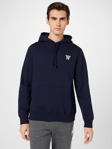 WOOD WOOD Sweatshirt 'Ian' i blå: forside