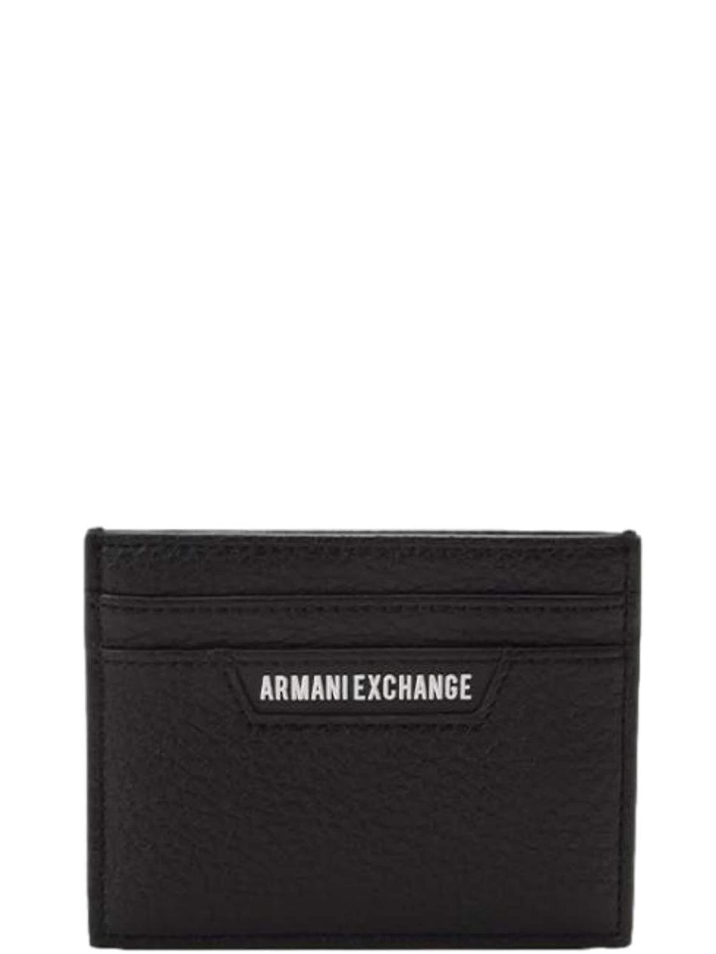 ARMANI EXCHANGE Portemonnaie‌ in Schwarz: Vorderseite