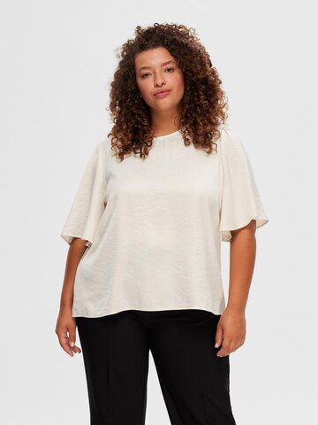 SELECTED FEMME Bluse in Beige: predná strana