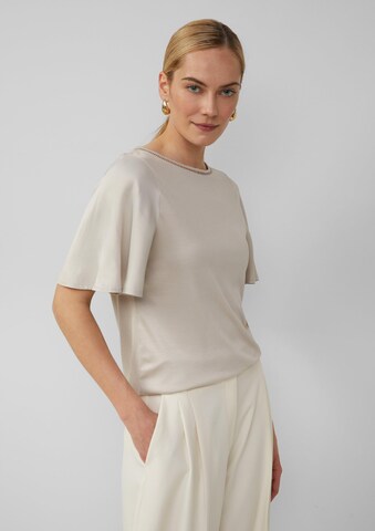 T-shirt s.Oliver BLACK LABEL en beige : devant