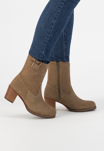 Bottines 'Poppy' Mysa en beige : devant