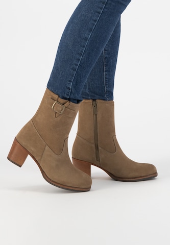 Mysa Ankle Boots 'Poppy' in Beige: front