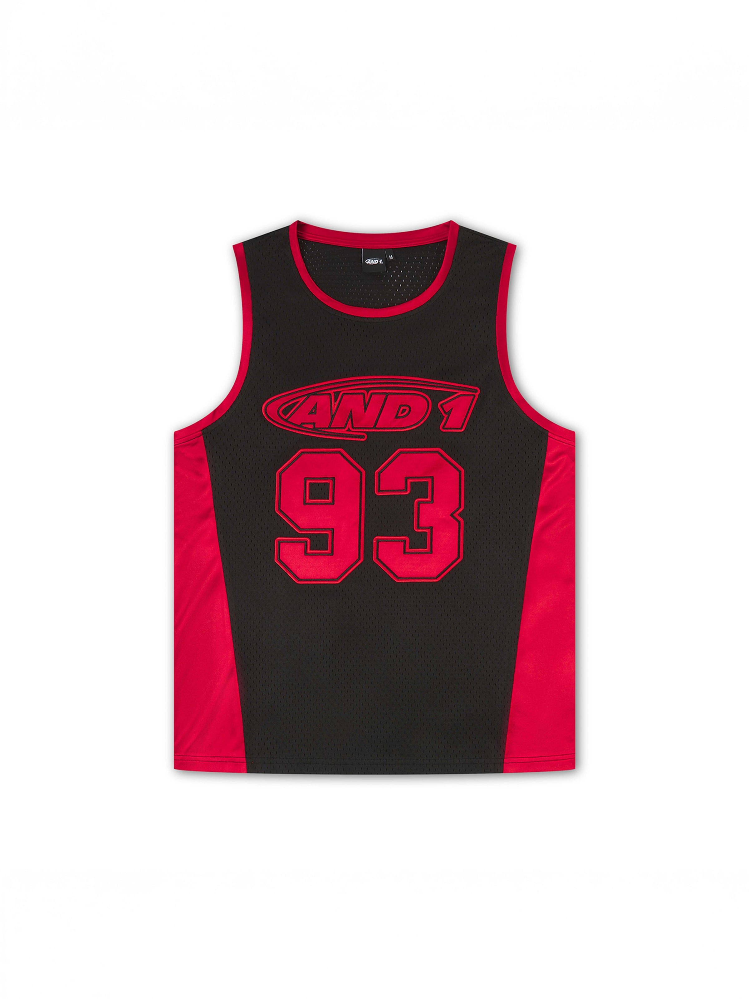 AND1 Shirt '93 Airtex Weste' in Schwarz: Vorderseite