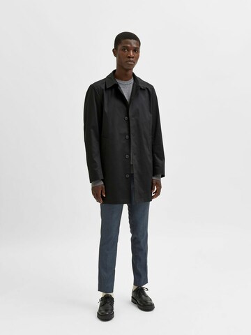 SELECTED HOMME Between-seasons coat in Black