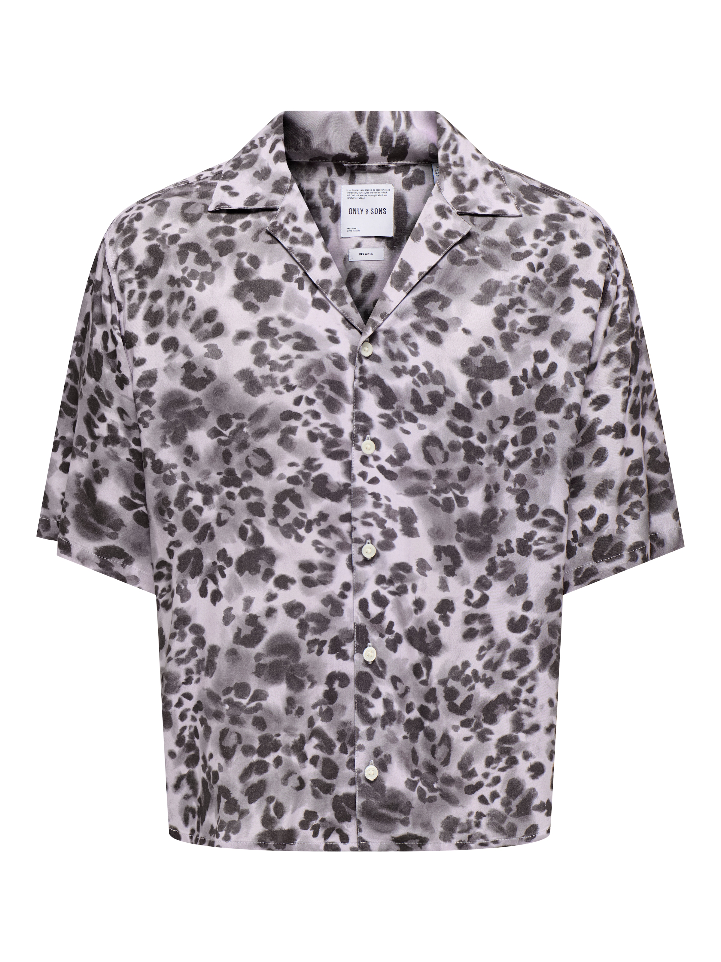 Only & Sons Comfort Fit Πουκάμισο 'ONSHarris' σε λιλά: μπροστά