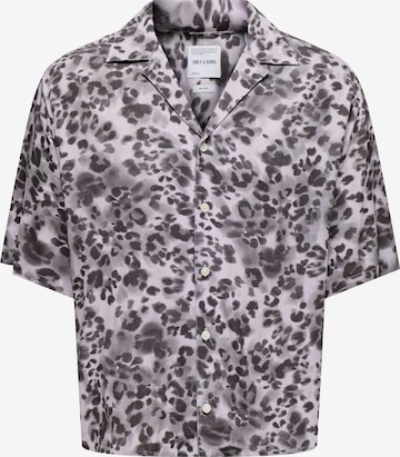 Only & Sons - Ajuste confortable Camisa 'ONSHarris' en lila: frente