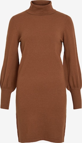 VILA - Vestido de punto 'VIKERRY' en marrón: frente