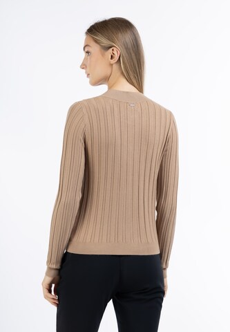 DreiMaster Klassik Gebreid vest in Beige