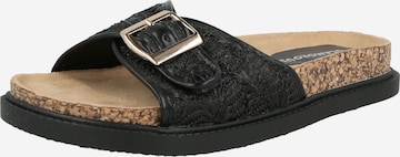 GLAMOROUS Šľapky - Čierna: predná strana