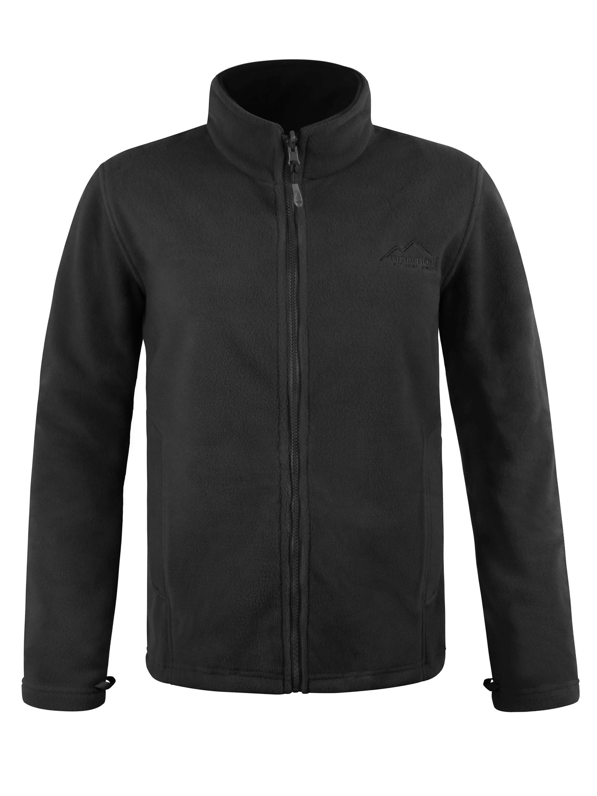 Veste en polaire 'Laanila' normani en noir : devant