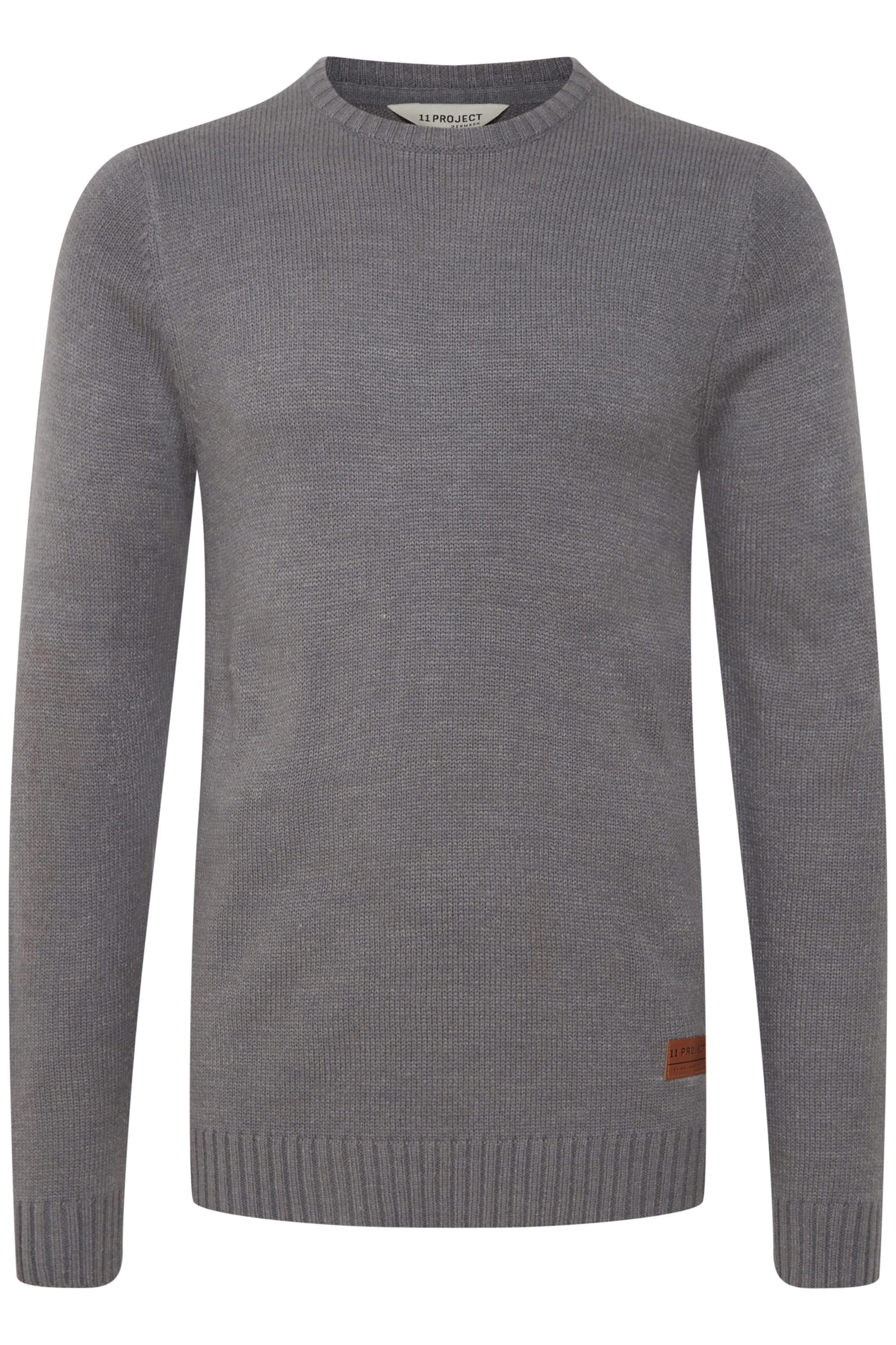 11 Project Sweater 'Noel' in Grey: front