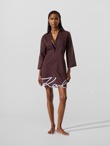 Karl Lagerfeld Strandkjole i brun