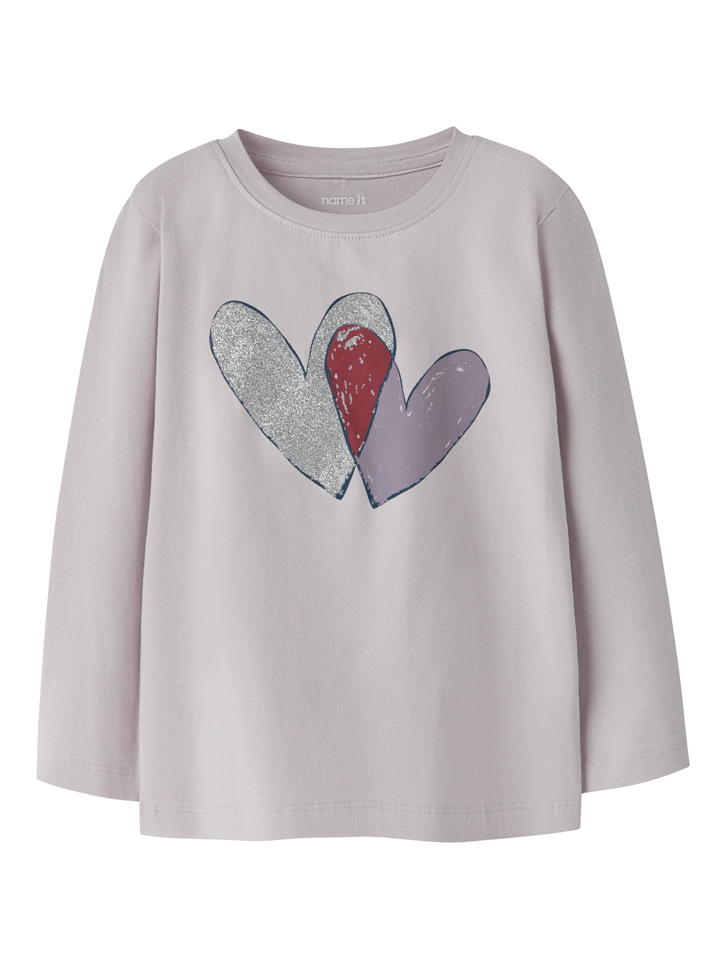 NAME IT Μπλουζάκι 'NMFTEARTAS' σε λιλά: μπροστά