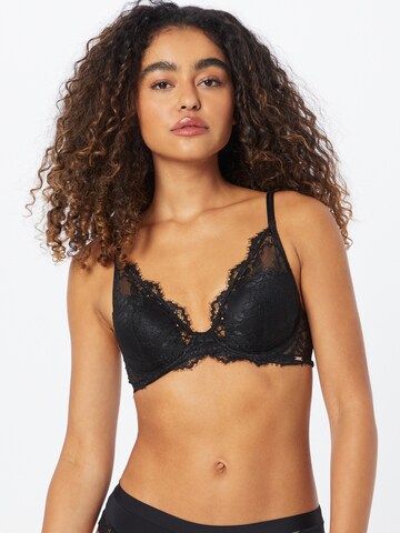 Lindex Push-up Bra 'Amie' in Black: front