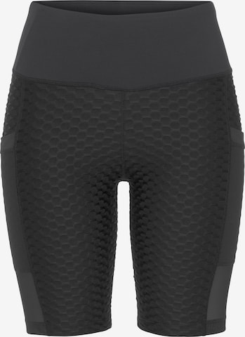 VIVANCE Skinny Workout Pants in Black: front