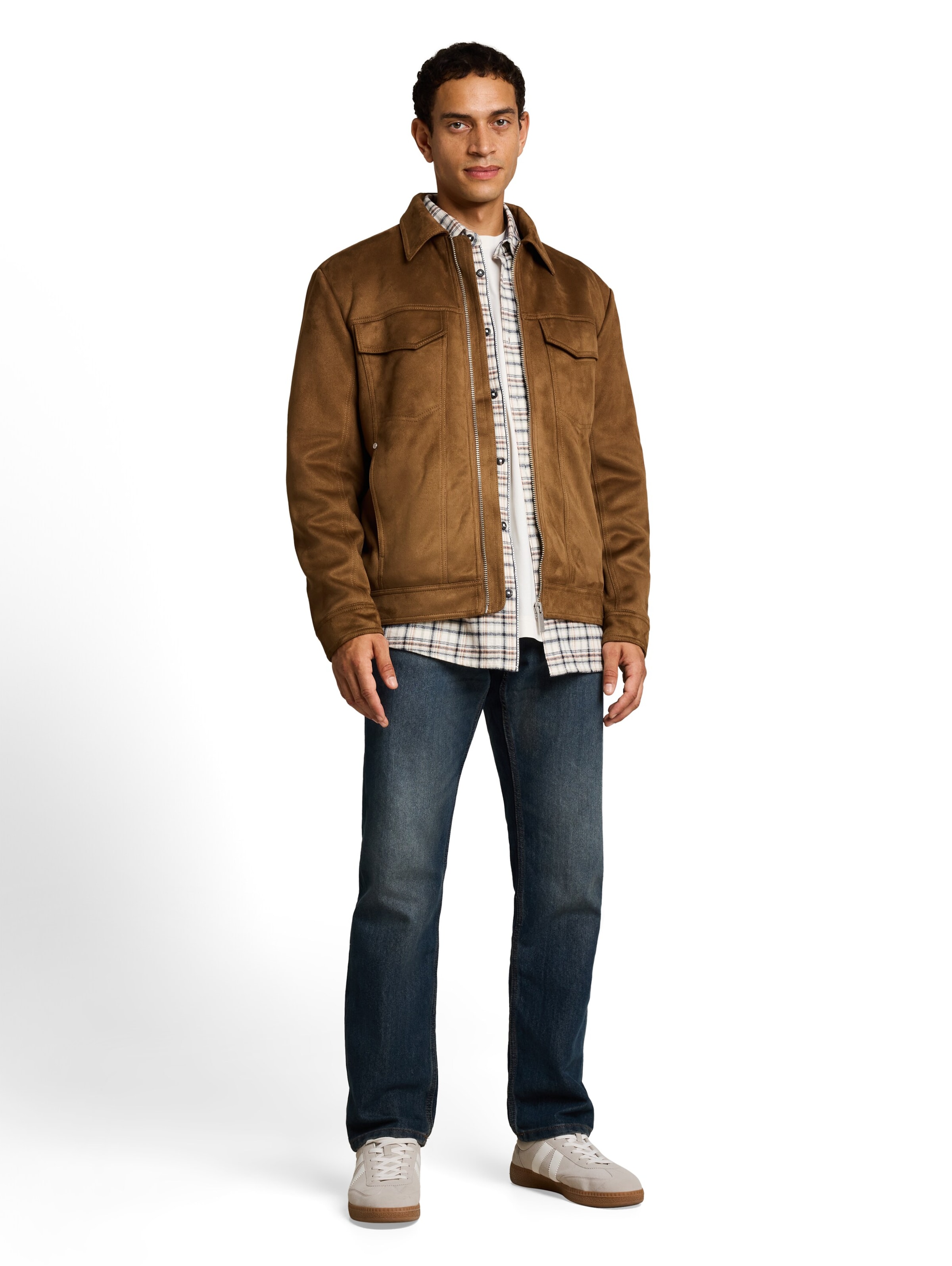 TOM TAILOR - Chaqueta de entretiempo en marrón