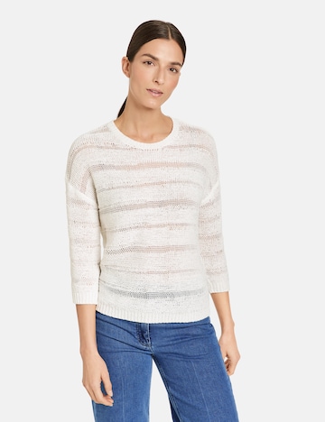 GERRY WEBER Sweater in White: front