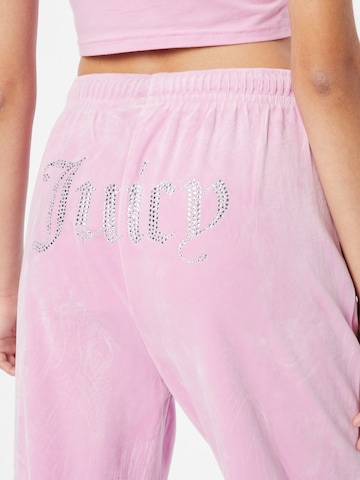 Juicy Couture Ozke Hlače | roza barva