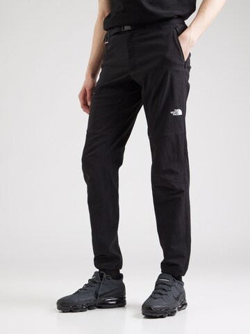 THE NORTH FACE - regular Pantalón de montaña 'LIGHTNING' en negro: frente