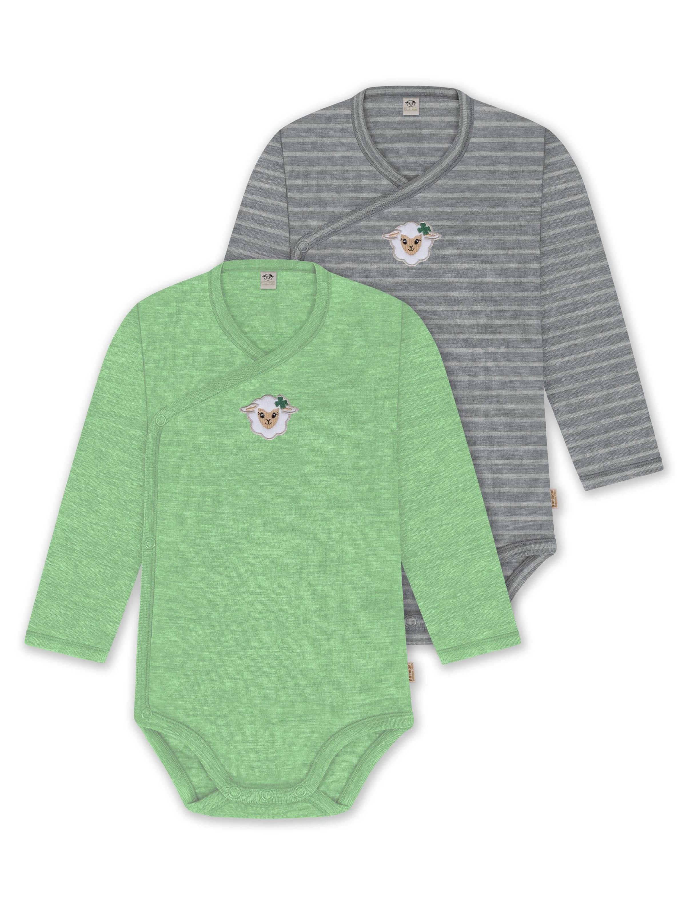 Barboteuse / body normani en gris : devant