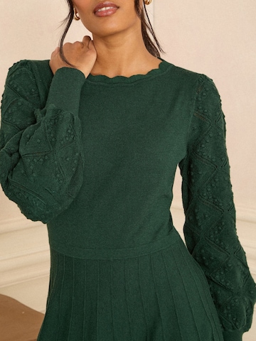 Abito in maglia di love & roses in verde