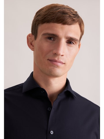 SEIDENSTICKER Slim fit Business shirt 'Schwarze Rose' in Black