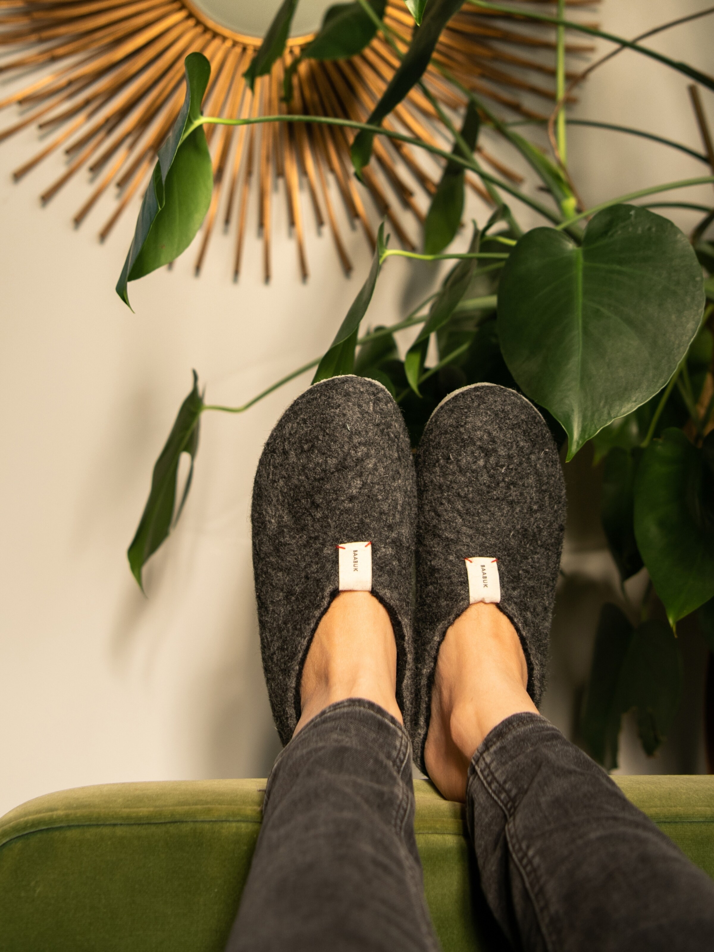 Baabuk Slipper 'Mel' i grå