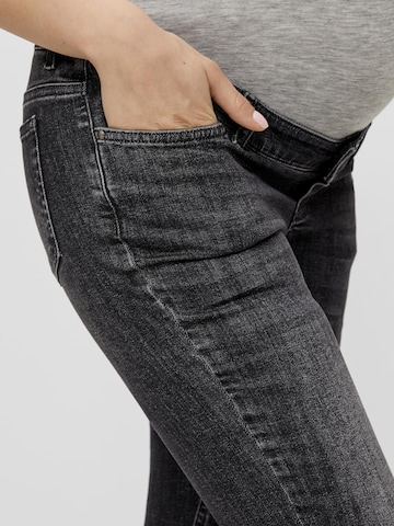 MAMALICIOUS Skinny Jeans 'CALIFORNIEN' in Grey