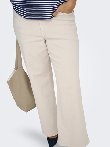 Wide Leg Jean 'CARJuicy' ONLY Carmakoma en beige
