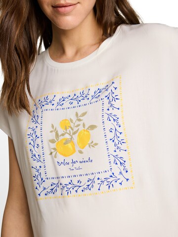 Tricou de la TOM TAILOR pe alb