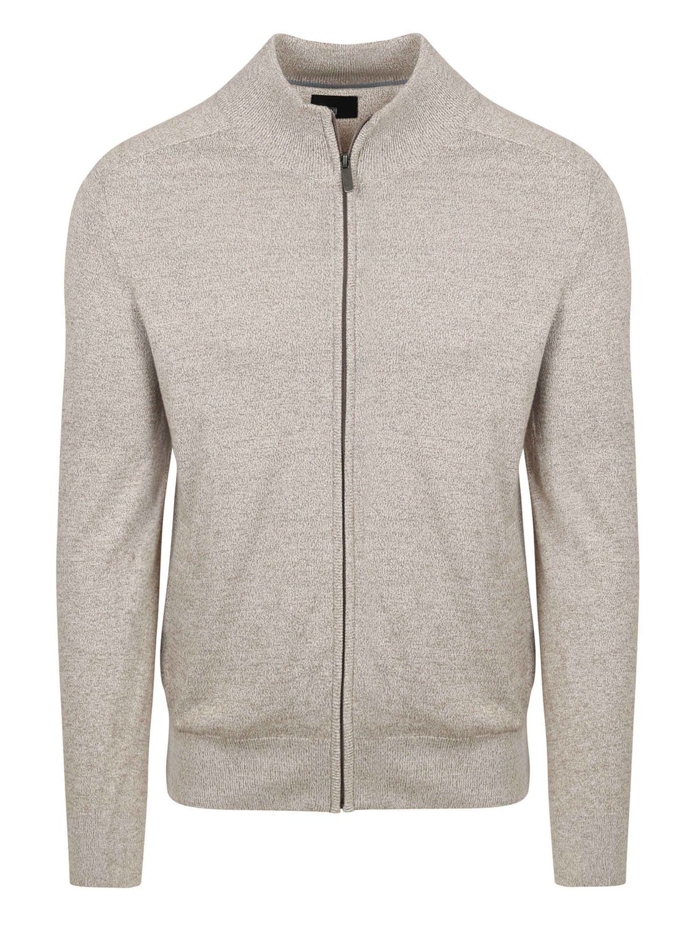 State of Art Gebreid vest in Groen: voorkant